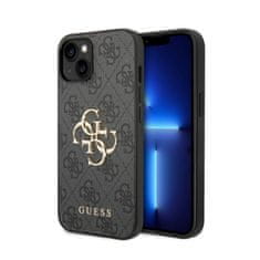 Guess Guess 4G Big Metal Logo - Ohišje za iPhone 15 / 14 / 13 (sivo)