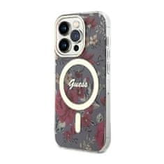 Guess Guess Flower MagSafe - ohišje za iPhone 14 Pro (zeleno)