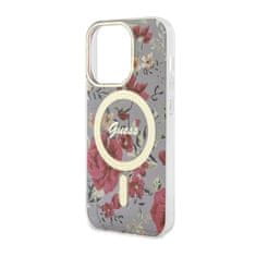 Guess Guess Flower MagSafe - ohišje za iPhone 14 Pro (zeleno)