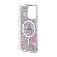 Guess Guess Flower MagSafe - ohišje za iPhone 14 Pro (zeleno)