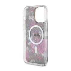 Guess Guess Flower MagSafe - ohišje za iPhone 14 Pro Max (zeleno)