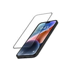 Crong Crong Antibakterijsko 3D armaturno steklo - 9H kaljeno steklo za celoten zaslon za iPhone 14 Pro + okvir za namestitev