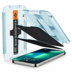 Spigen Spigen GLAS.TR EZ FIT Privacy 2-Pack - Kaljeno steklo s filtrom za zasebnost za iPhone 14 / iPhone 13 Pro / iPhone 13 2 kosa