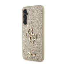 Guess Ohišje Guess Glitter Script Big 4G - Samsung Galaxy S23 FE (zlato)