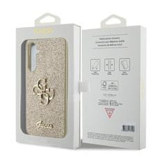 Guess Ohišje Guess Glitter Script Big 4G - Samsung Galaxy S23 FE (zlato)