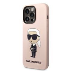 Karl Lagerfeld Karl Lagerfeld Silikonsko ohišje NFT Ikonik MagSafe - iPhone 14 Pro Max (roza)