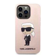 Karl Lagerfeld Karl Lagerfeld Silikonsko ohišje NFT Ikonik MagSafe - iPhone 14 Pro Max (roza)