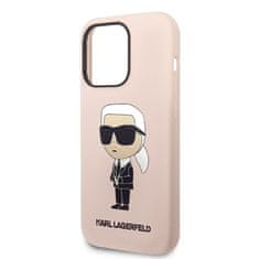 Karl Lagerfeld Karl Lagerfeld Silikonsko ohišje NFT Ikonik MagSafe - iPhone 14 Pro Max (roza)