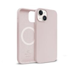 NEW Crong Color Cover Magnetic - ohišje MagSafe za iPhone 14 Plus (peščeno roza)