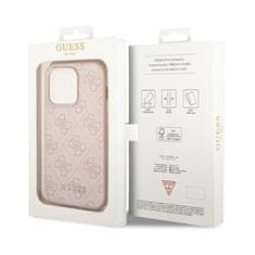 Guess Guess 4G Metal Gold Logo - Ohišje za iPhone 14 Pro (roza)