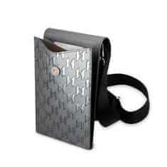 Karl Lagerfeld Karl Lagerfeld Monogram Ikonik Patch Wallet Phone Bag - torbica za pametne telefone in dodatke (srebrna)