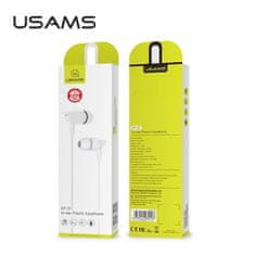 USAMS USAMS EP-37 - slušalke s 3,5 mm stereo priključkom (bele)