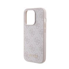 Guess Guess 4G Metal Gold Logo - Ohišje za iPhone 15 Pro (roza)