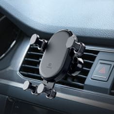 Crong Crong Gravity Auto-Lock Car Holder - Gravitacijski nosilec za 4,7"-6,5" telefon (črn)