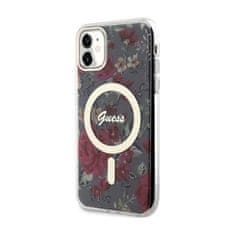 Guess Guess Flower MagSafe - ohišje za iPhone 11 (zeleno)