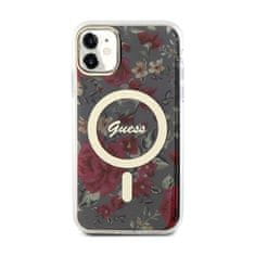 Guess Guess Flower MagSafe - ohišje za iPhone 11 (zeleno)