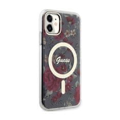 Guess Guess Flower MagSafe - ohišje za iPhone 11 (zeleno)