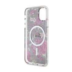 Guess Guess Flower MagSafe - ohišje za iPhone 11 (zeleno)