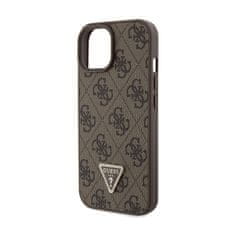 Guess Guess Crossbody 4G Metal Logo - Ohišje za iPhone 15 (rjavo)