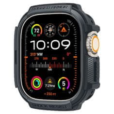 Spigen Spigen Rugged Armor - Ohišje za Apple Watch Ultra 1/2 49 mm (temno sivo)