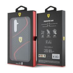 Ferrari Kovinski logotip Ferrari Twist - Ohišje za Samsung Galaxy S23 FE (črno)