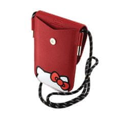 HELLO KITTY Hello Kitty Usnje, ki skriva Kitty Cord - Crossbody torbica za telefon (rdeča)