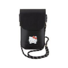 HELLO KITTY Hello Kitty Usnjena torbica Daydreaming Cord - Crossbody torbica za telefon (črna)