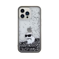 Karl Lagerfeld Karl Lagerfeld Liquid Glitter Choupette - Ohišje za iPhone 13 Pro Max (prozorno)