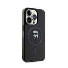 Karl Lagerfeld Karl Lagerfeld IML Ikonik MagSafe - Ohišje za iPhone 15 Pro (črno)