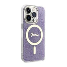 Guess Ohišje Guess 4G MagSafe - iPhone 14 Pro (vijolično)