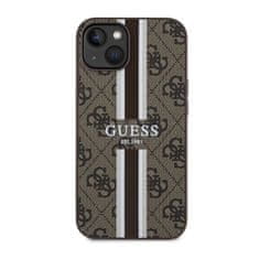 Guess Guess 4G Printed Stripes MagSafe - Ohišje za iPhone 14 (rjavo)