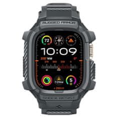 Spigen Spigen Rugged Armor Pro - Trak z ohišjem za Apple Watch Ultra 49 mm (temno siva)