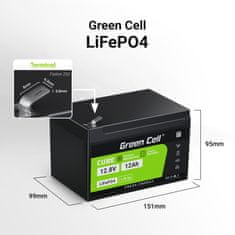 Green Cell Green Cell - LiFePO4 12V 12,8V 12Ah baterija za fotovoltaične sisteme, avtodome in plovila