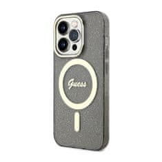 Guess Ohišje Guess Glitter Gold MagSafe - iPhone 14 Pro (črno)