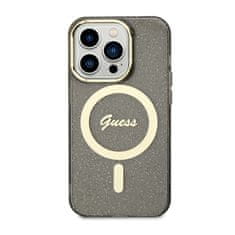 Guess Ohišje Guess Glitter Gold MagSafe - iPhone 14 Pro (črno)