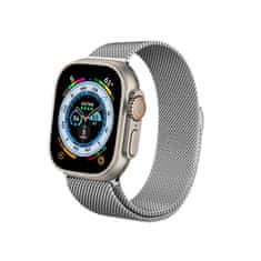 Crong Crong Milano Steel - Trak iz nerjavečega jekla za Apple Watch 38/40/41 mm (srebrn)