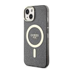 Guess Ohišje Guess Glitter Gold MagSafe - iPhone 14 (črno)