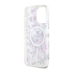 Guess Guess Flower MagSafe - ohišje za iPhone 14 Pro Max (prozorno)