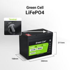 Green Cell Green Cell - LiFePO4 12V 12,8V 80Ah baterija za fotovoltaične sisteme, avtodome in plovila