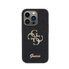 Guess Guess Glitter Script Big 4G - Ohišje za iPhone 15 Pro (črno)