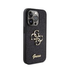 Guess Guess Glitter Script Big 4G - Ohišje za iPhone 15 Pro (črno)