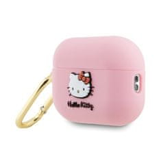 HELLO KITTY Hello Kitty Silikonski 3D Kitty Head - Ovitek za AirPods Pro 2 (roza)