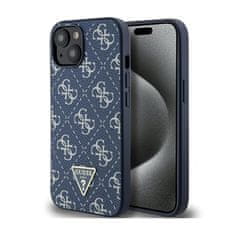 Guess Guess 4G Triangle Metal Logo - Ohišje za iPhone 15 Plus (modro)