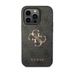 Guess Guess 4G Big Metal Logo - Ohišje za iPhone 15 Pro Max (sivo)