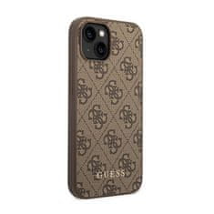 Guess Guess 4G Metal Gold Logo - Ohišje za iPhone 14 Plus (rjavo)