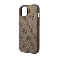 Guess Guess 4G Metal Gold Logo - Ohišje za iPhone 14 Plus (rjavo)