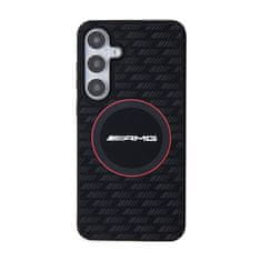 NEW AMG Silikonsko ohišje MagSafe z ogljikovim vzorcem - Samsung Galaxy S24 (črno)