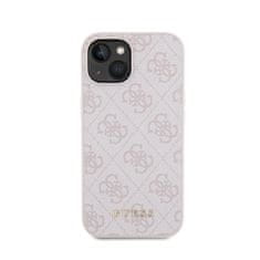 Guess Guess 4G Metal Gold Logo - Ohišje za iPhone 15 (roza)