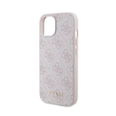 Guess Guess 4G Metal Gold Logo - Ohišje za iPhone 15 (roza)