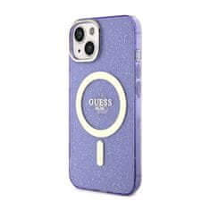 Guess Ohišje Guess Glitter Gold MagSafe - iPhone 14 (vijolična)